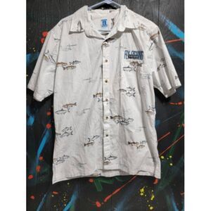Hook and Tackle "Fly Fishing‎ on Salt Waters" Button Down shirt #010